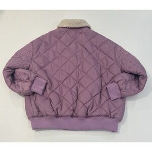 Jacket Faux Fur Sherpa Collar Size M